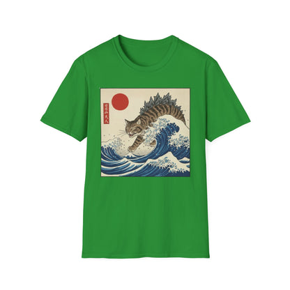 Catzilla Cat Japanese Art T-Shirt