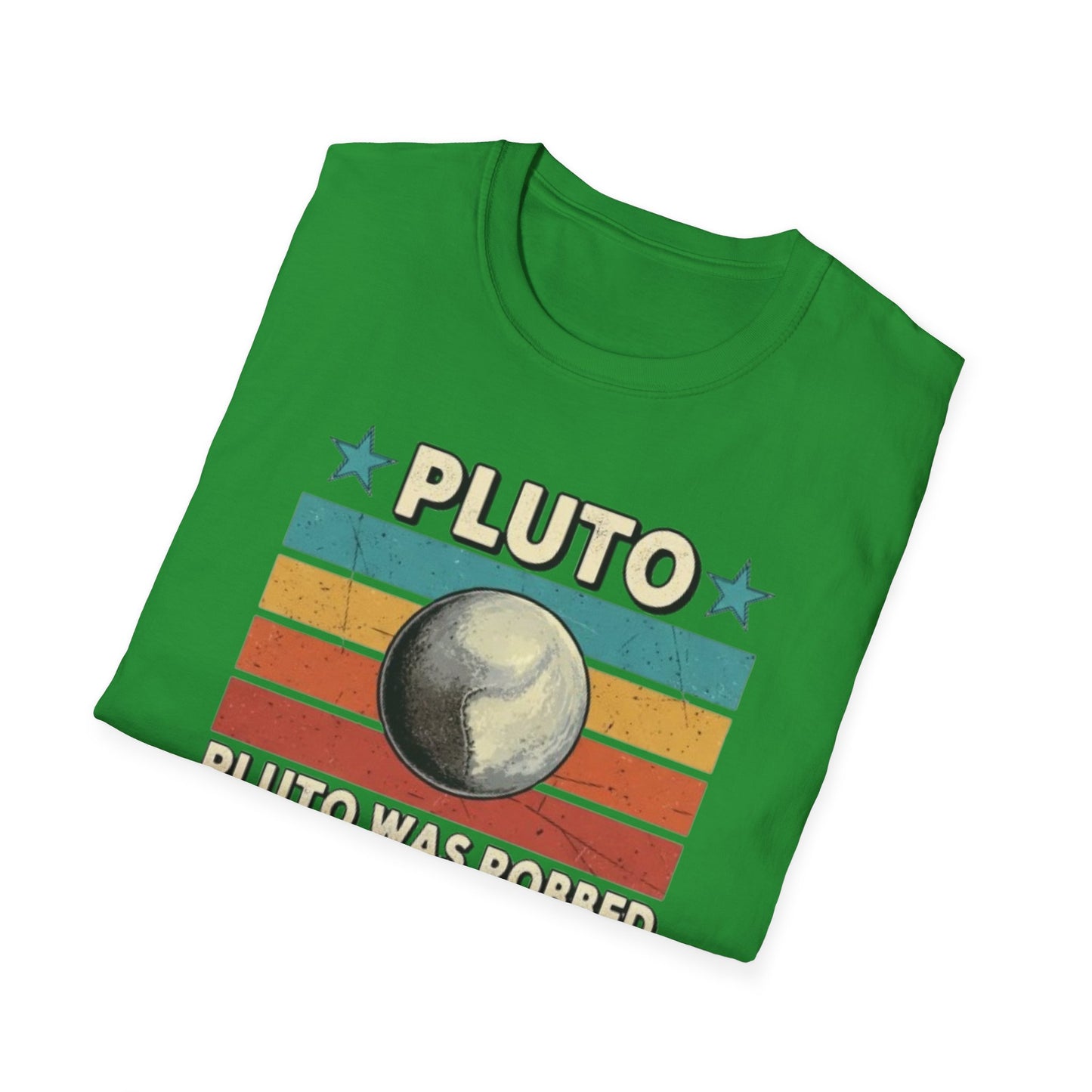 Vintage Pluto Was Robbed Funny Retro Astronomy Space T-Shirt