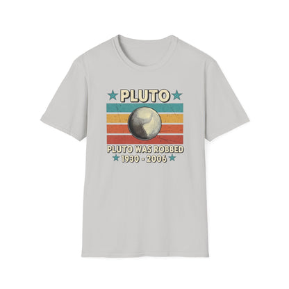 Vintage Pluto Was Robbed Funny Retro Astronomy Space T-Shirt