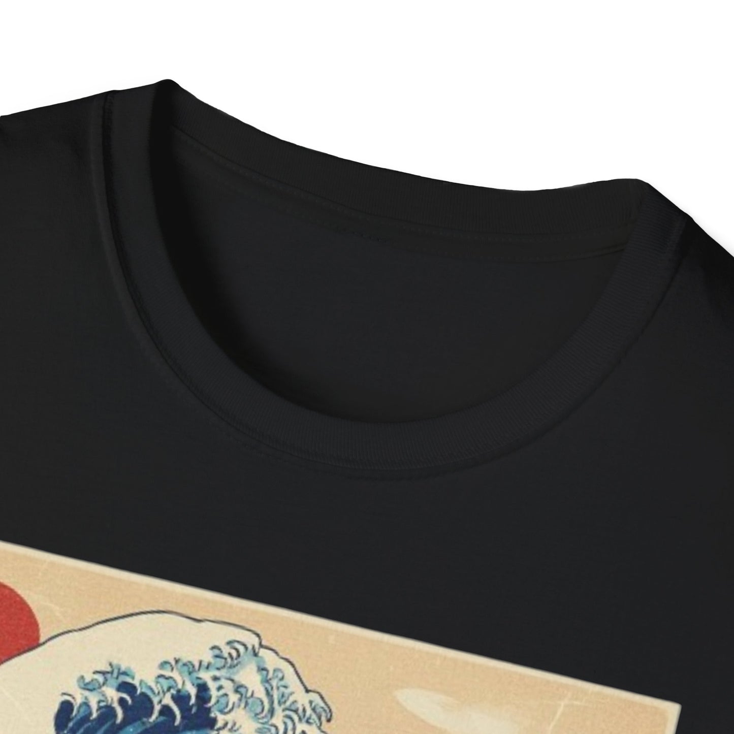 Japanese Ukiyo-e Black Cat Ramen T-Shirt