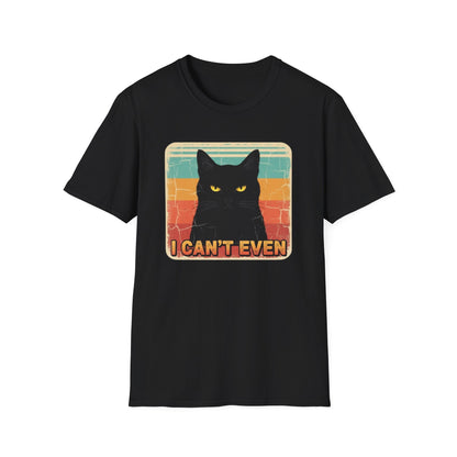 "I Can't Even" Black Cat Meme T-Shirt