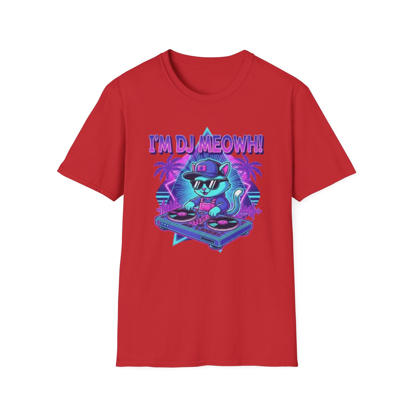 Kawaii Rave Cat & EDM Kitty T-Shirt for Music & Cat Lovers