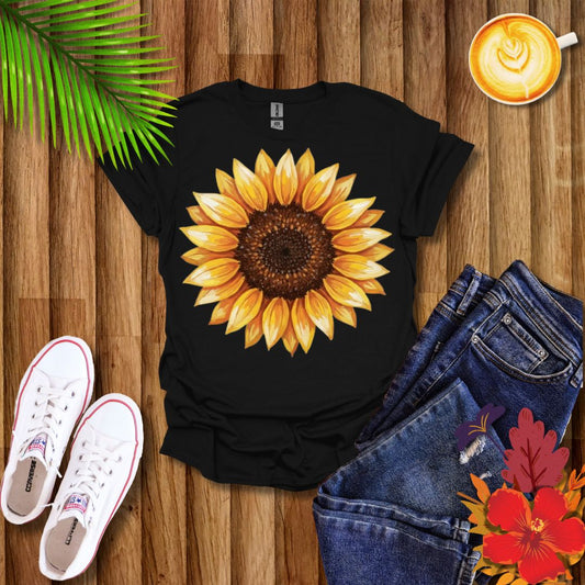 Vintage Boho Floral Sunflower Graphic T-Shirt