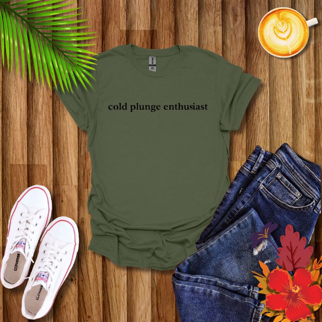 Ice Bath Lover 'Cold Plunge Enthusiast' T-Shirt
