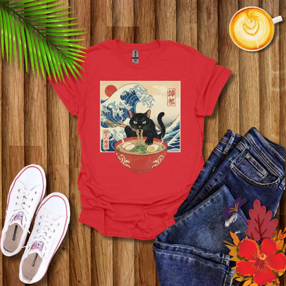 Catzilla Cat Japanese Art T-Shirt