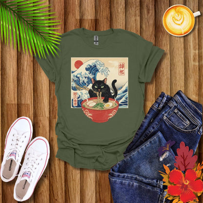 Catzilla Cat Japanese Art T-Shirt