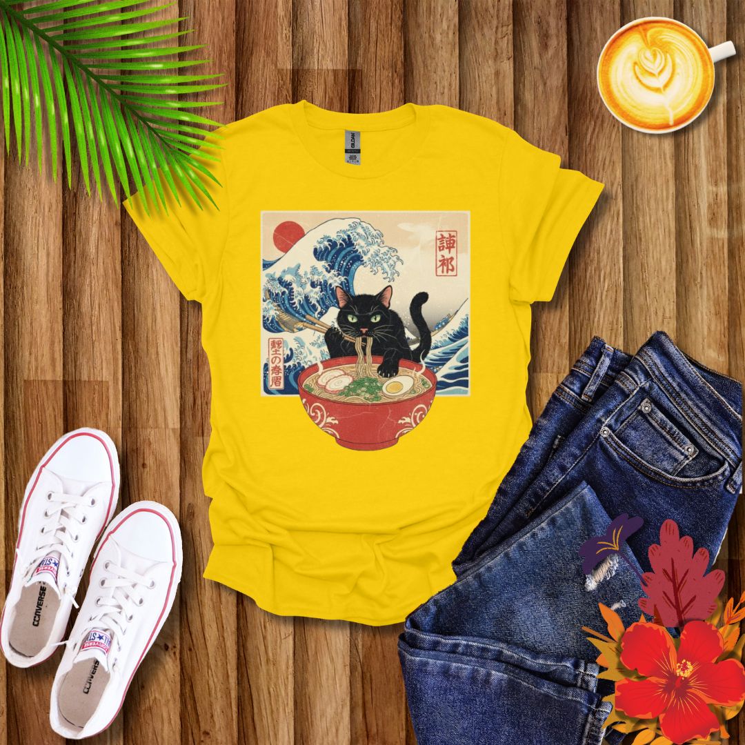 Catzilla Cat Japanese Art T-Shirt