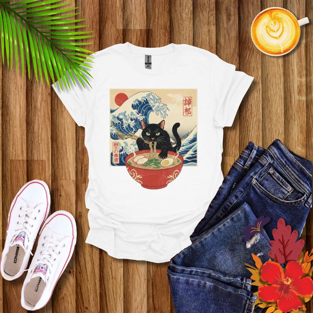Catzilla Cat Japanese Art T-Shirt